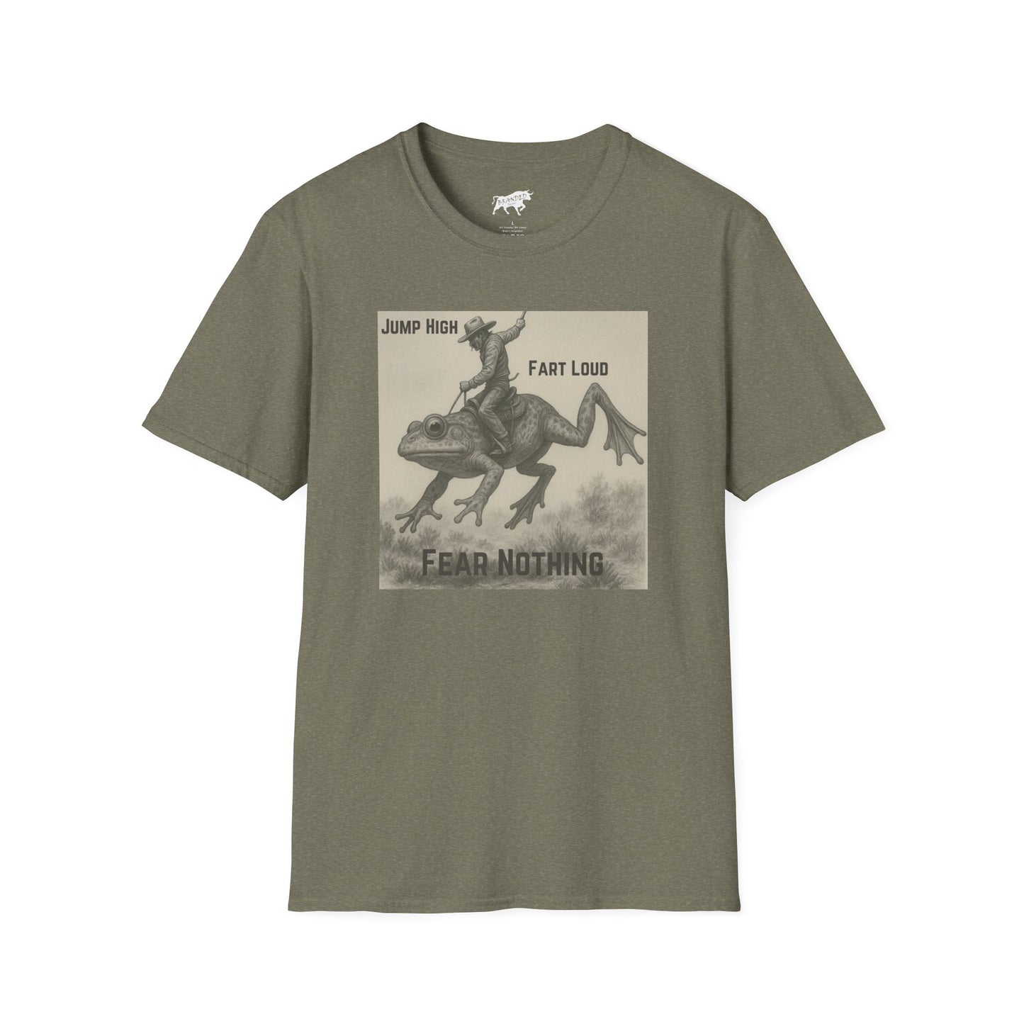 Fear Nothing Frog Rider Graphic Tee