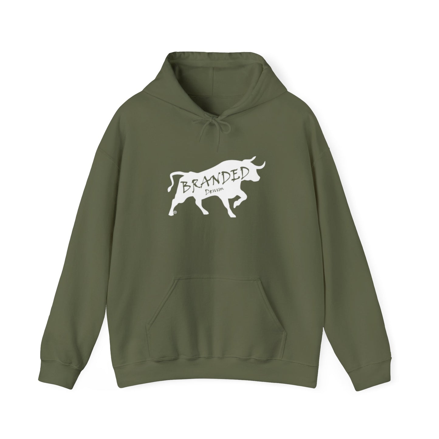Branded Denim Logo Hoodie