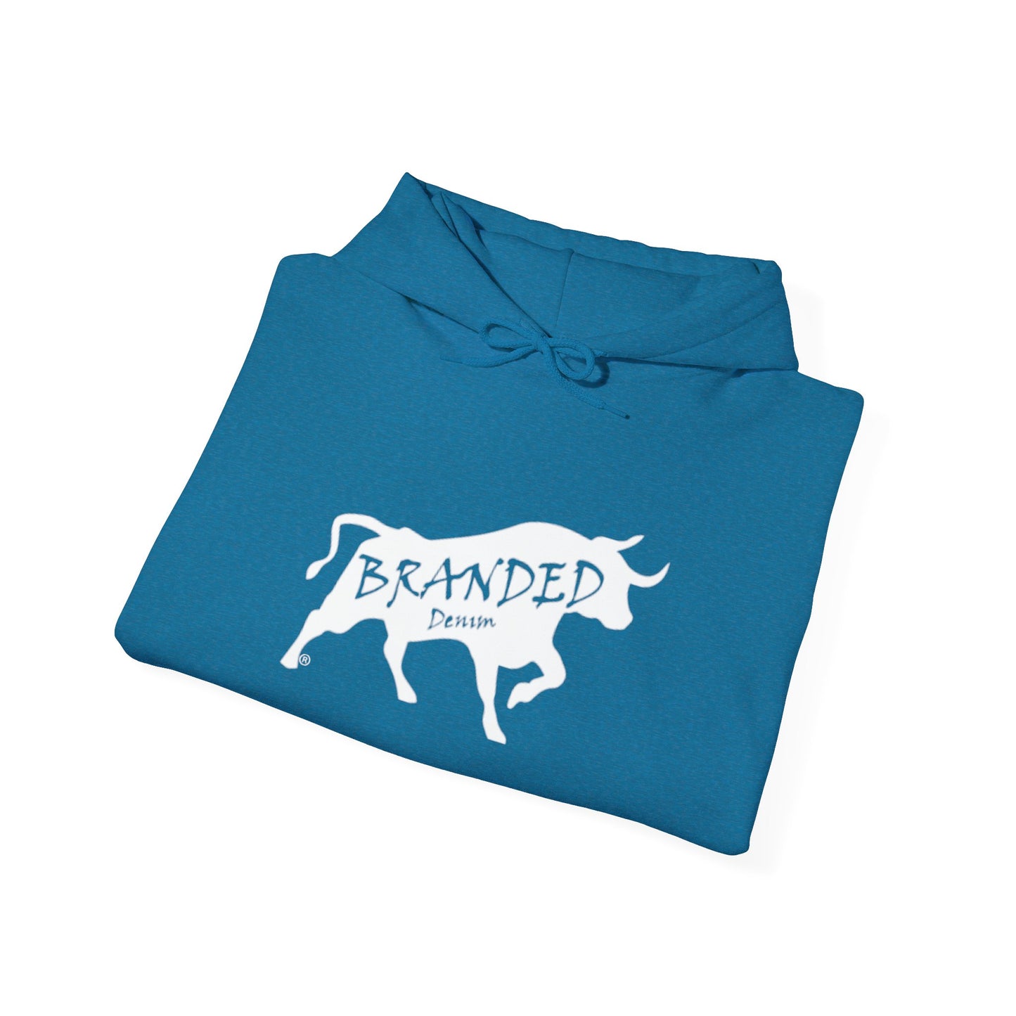Branded Denim Logo Hoodie