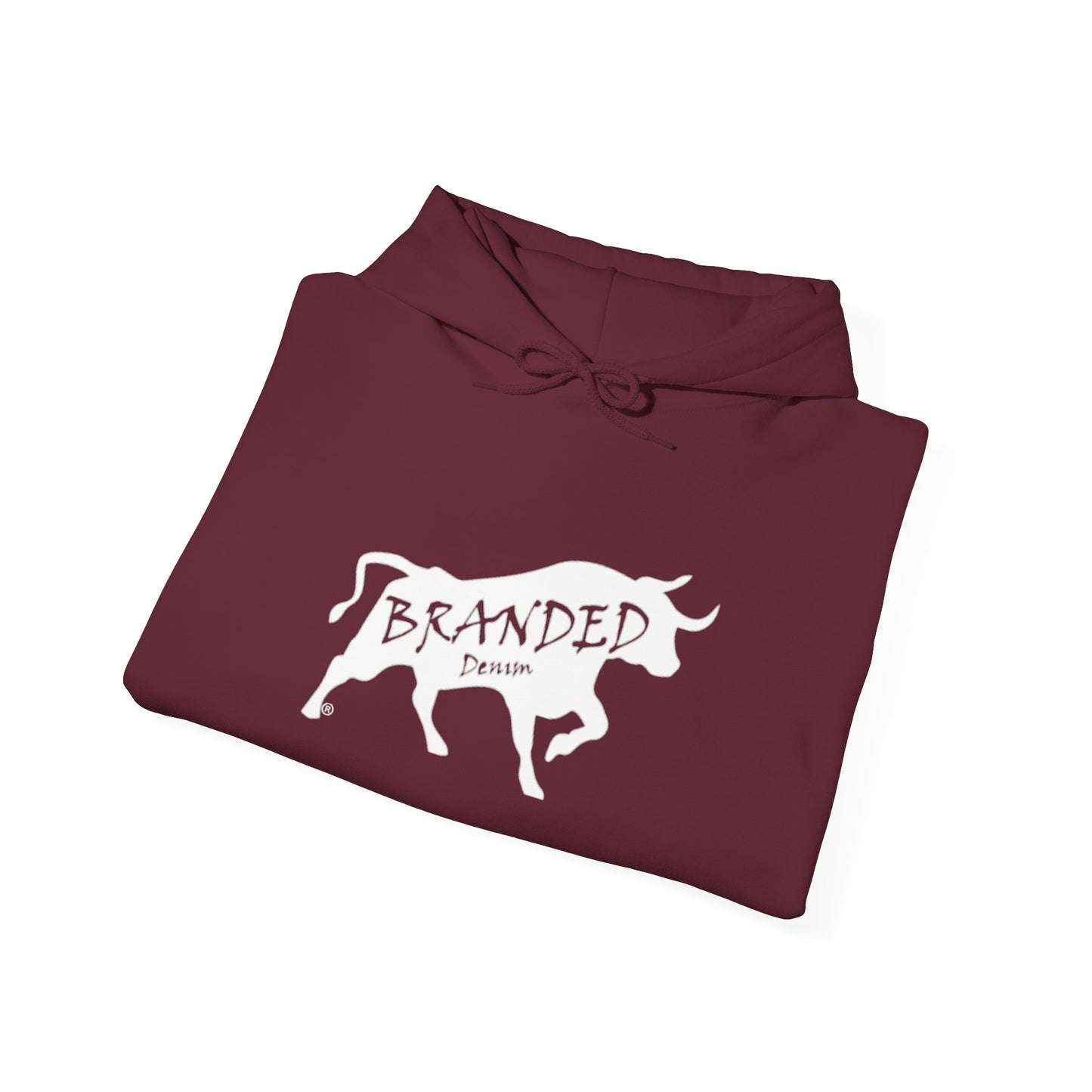 Branded Denim Logo Hoodie