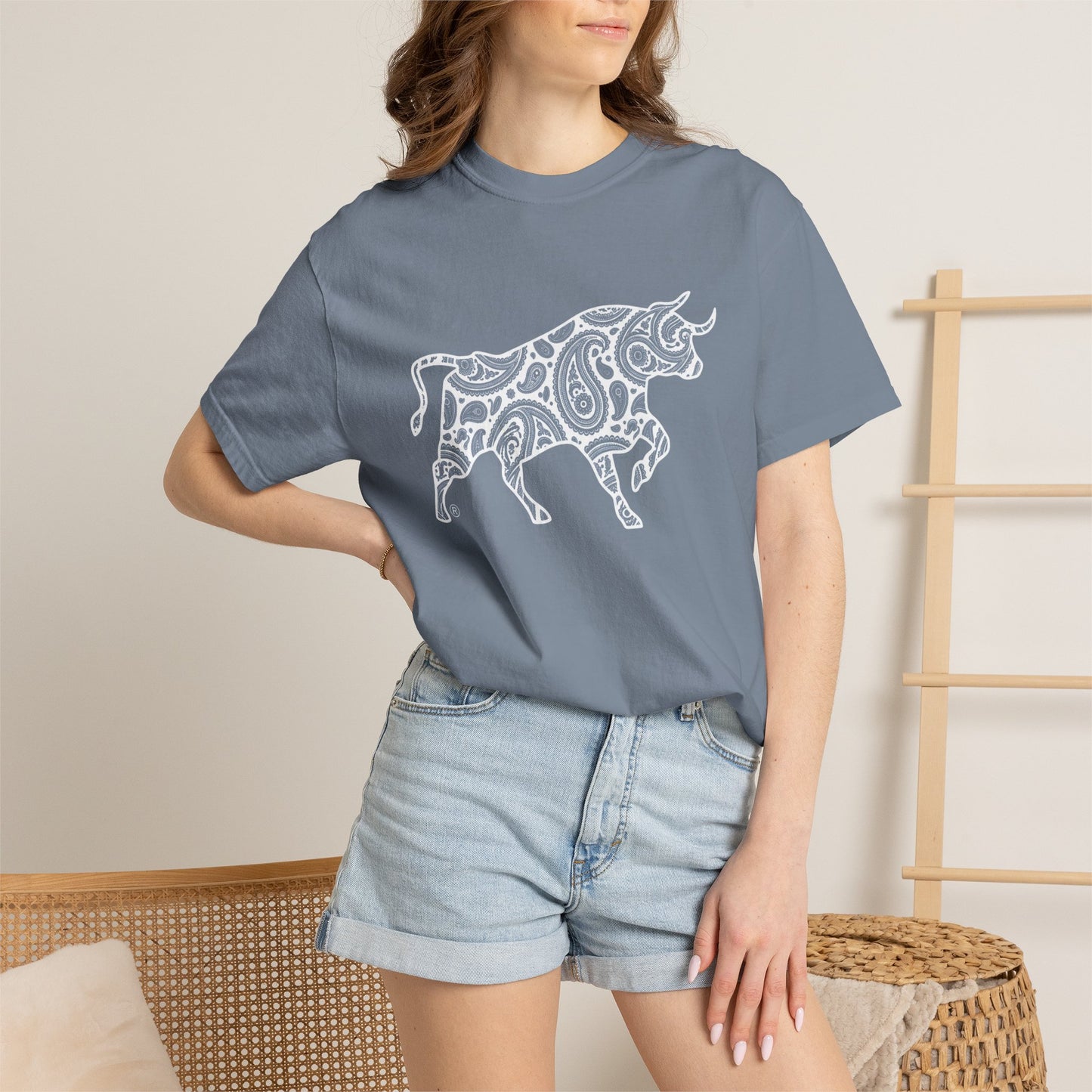 Paisley Bull Graphic Tee