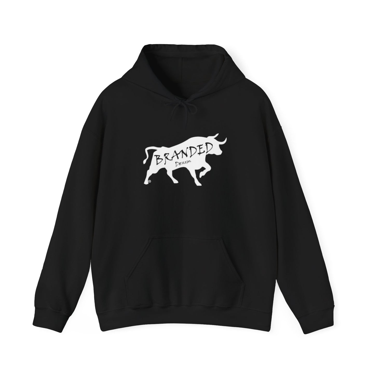 Branded Denim Logo Hoodie