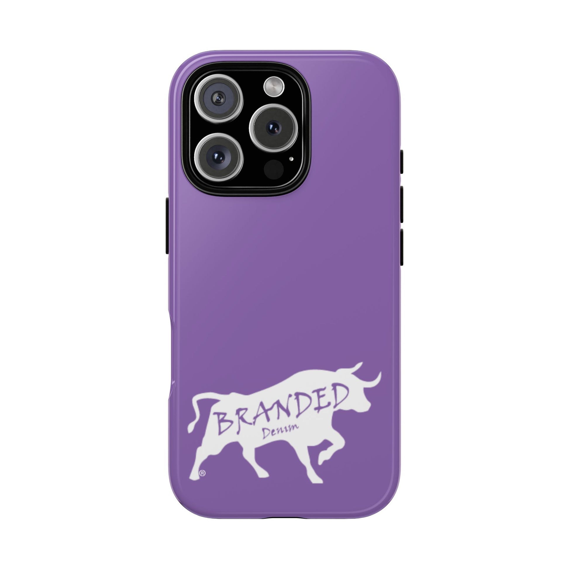 Purple Branded Denim Logo IPhone, Samsung, Google Tough Cases Purple Branded Denim Logo IPhone, Samsung, Google Tough Cases