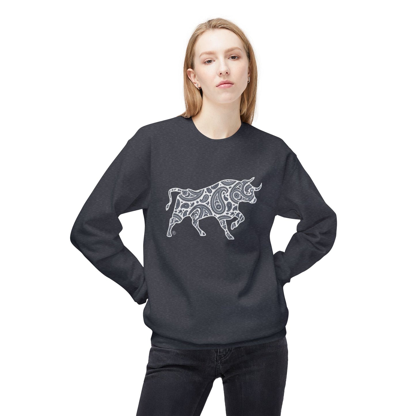 Paisley Bull Crewneck Sweater