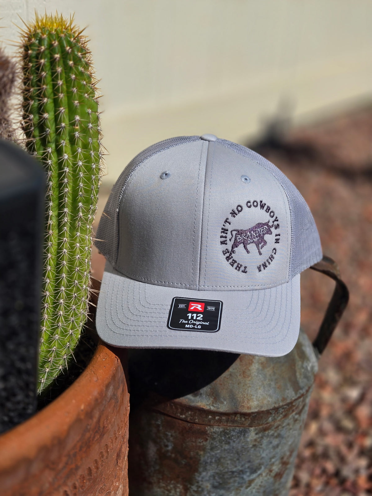 Ain’t No Cowboys Branded Denim Logo Ball Caps