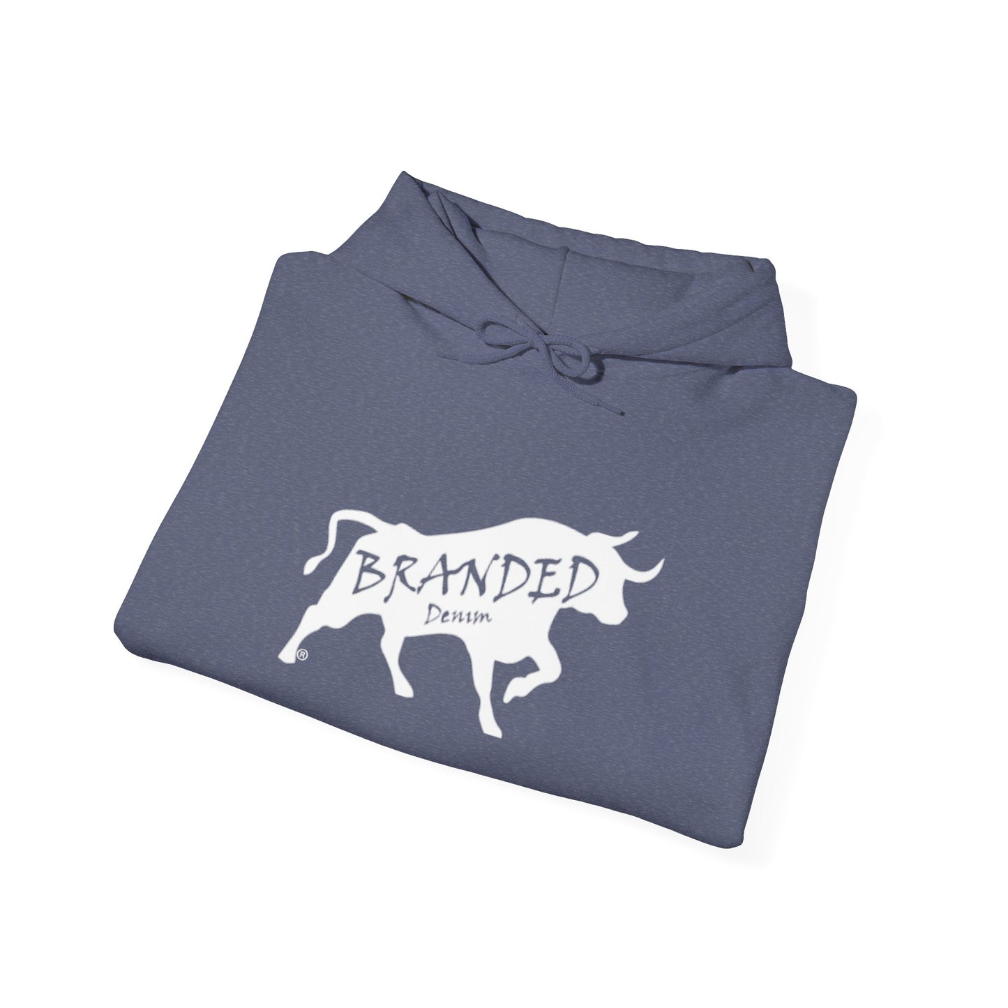 Branded Denim Logo Hoodie