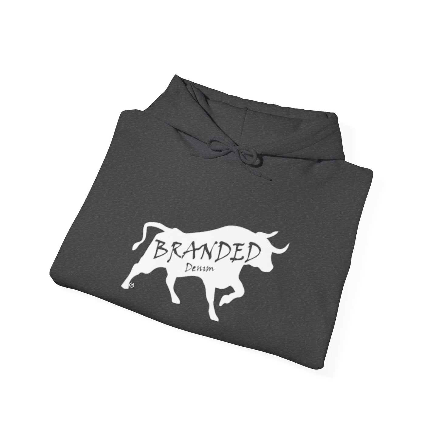 Branded Denim Logo Hoodie