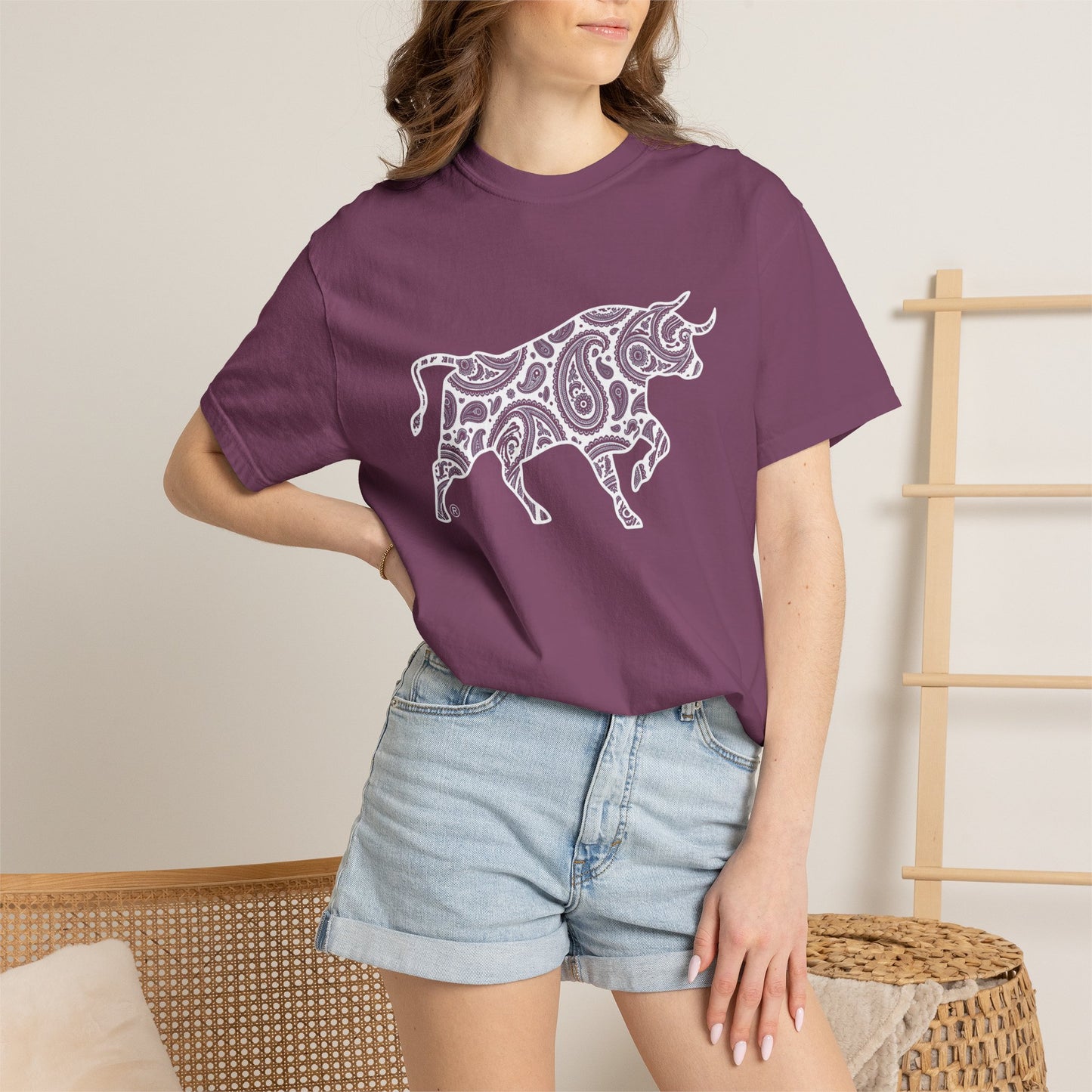 Paisley Bull Graphic Tee