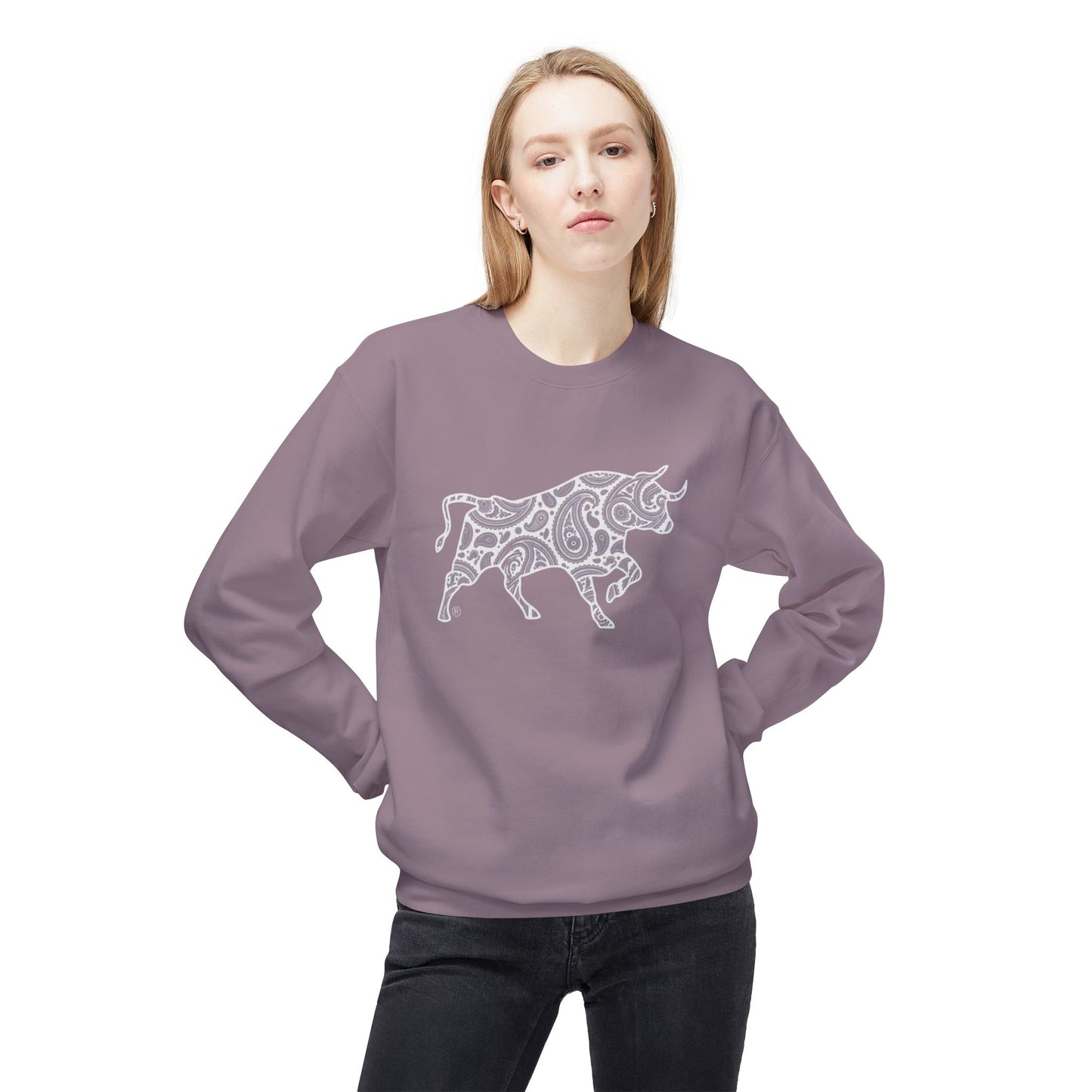 Paisley Bull Crewneck Sweater