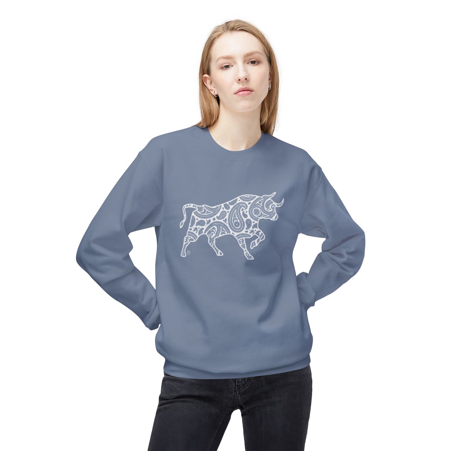 Paisley Bull Crewneck Sweater