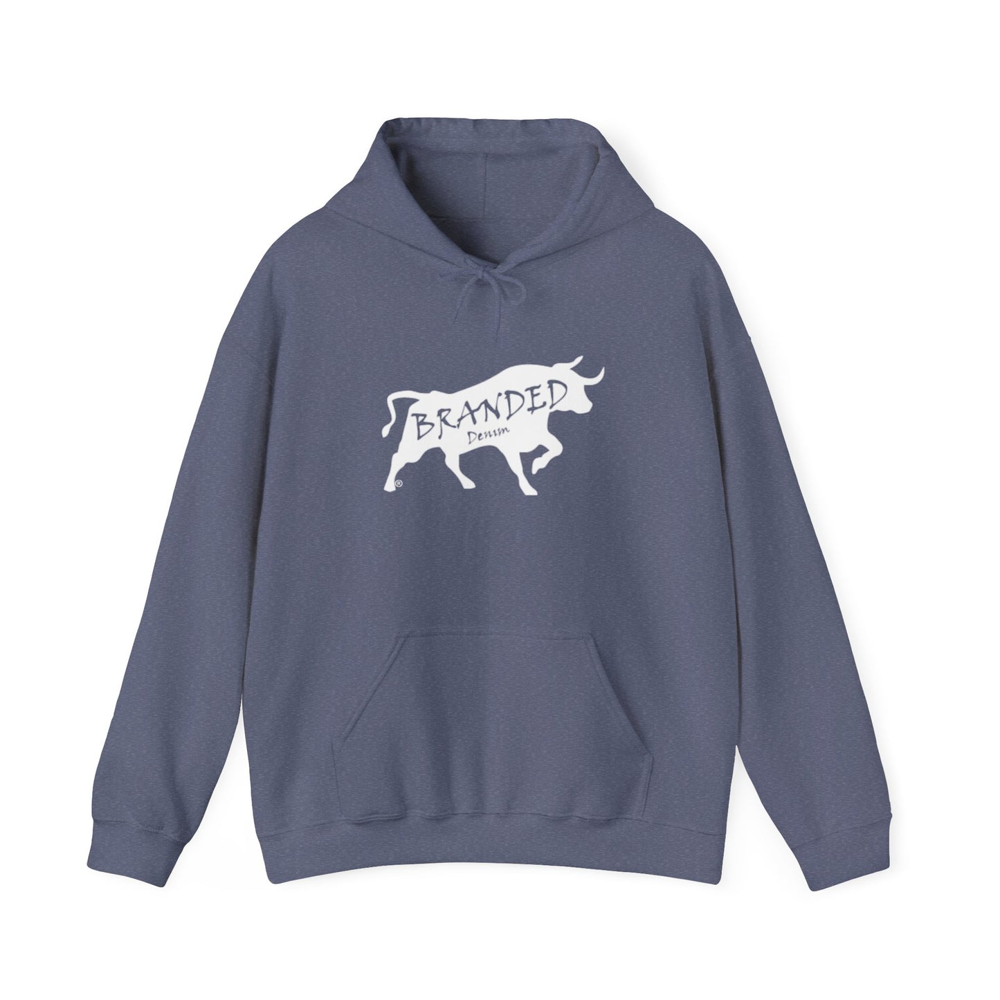 Branded Denim Logo Hoodie